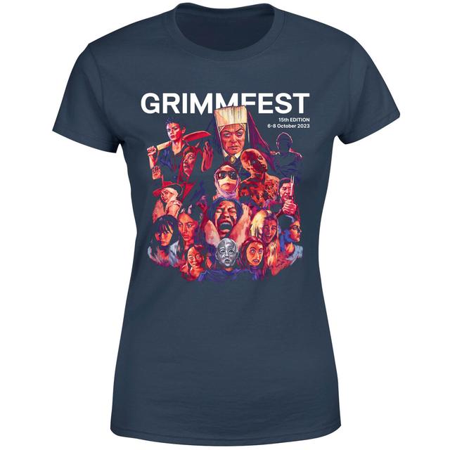 GRIMMFEST STAFF 2023 Women's T-Shirt - Navy - M - Navy on Productcaster.