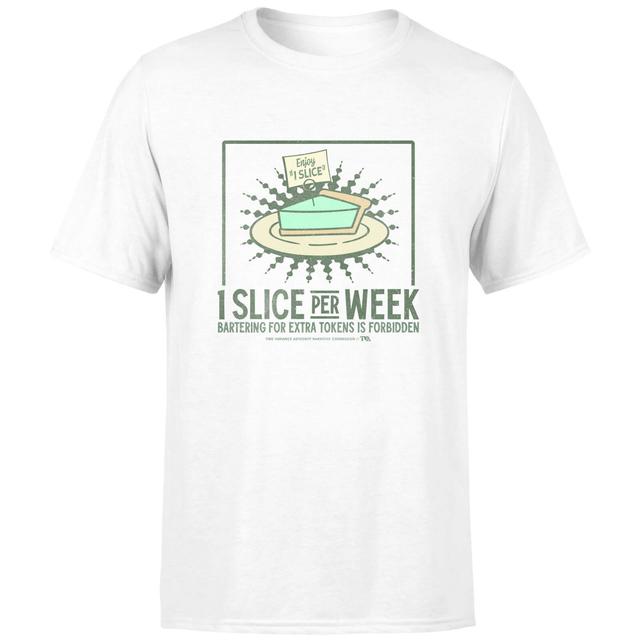 1 Slice Per Week Men's T-Shirt - White - 3XL - White on Productcaster.