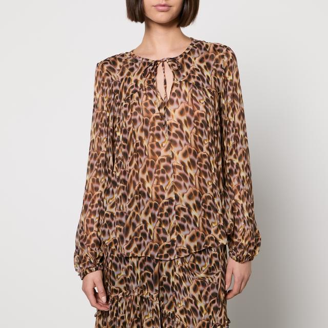 Marant Etoile Daytonea Printed Chiffon Blouse - FR 36/UK 8 on Productcaster.