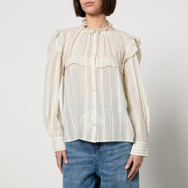 Marant Etoile Idety Semi-Sheer Cotton-Seersucker Shirt - FR 34/UK 6 on Productcaster.