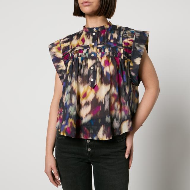 Marant Etoile Leaza Printed Cotton-Voile Sleeveless Blouse - FR 42/UK 14 on Productcaster.