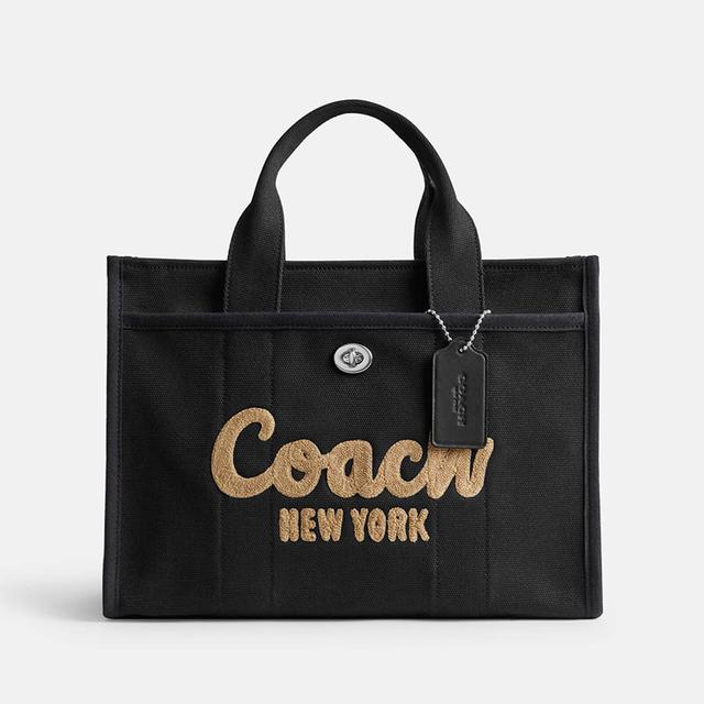 Coach Cargo Tote 26 Canvas Bag Black on Productcaster.