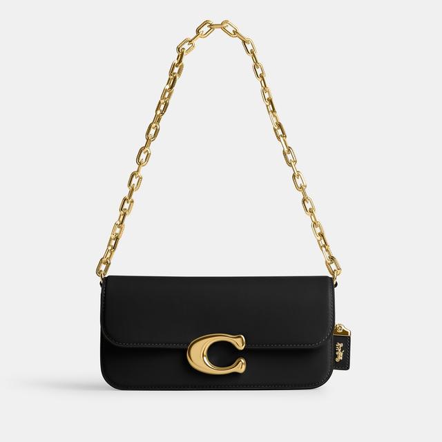 Coach Leather Idol 23 Shoulder Bag Black on Productcaster.