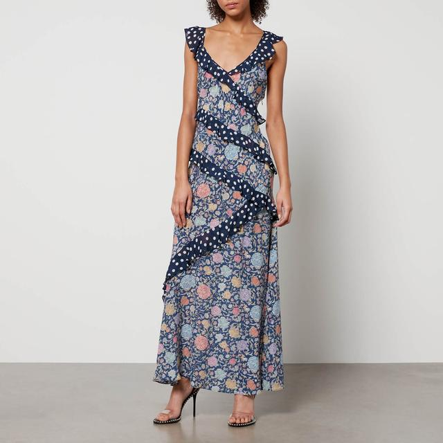 Rixo Gail Floral-Print Silk-Georgette Dress - XXS/UK 6 on Productcaster.