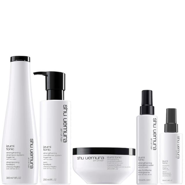 Shu Uemura Art of Hair Izumi Tonic Rice Water Shampoo, Conditioner, Hair Mask, Serum and Tonic Water Routine on Productcaster.