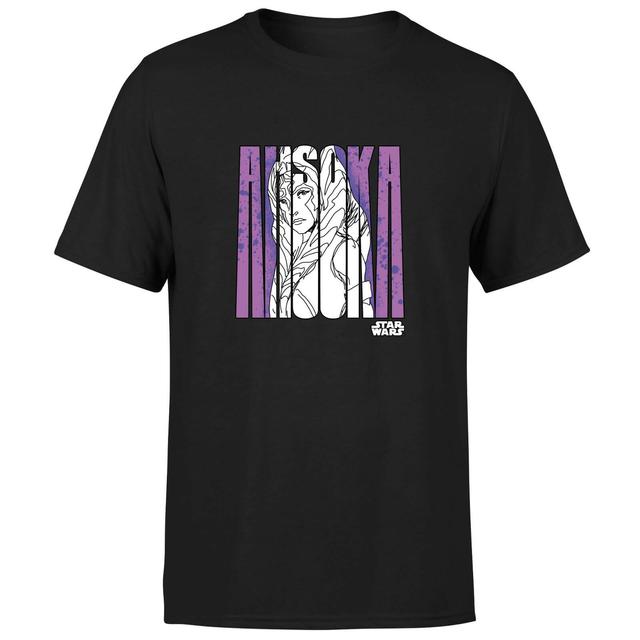 Ahsoka Typographic Men's T-Shirt - Black - XS - Black on Productcaster.