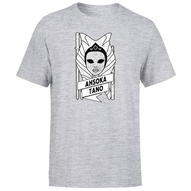 Ahsoka Tano Scroll Men's T-Shirt - Grey - M - Grey on Productcaster.