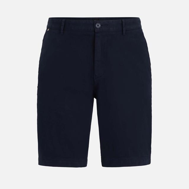 BOSS Black Slice Cotton-Twill Blend Shorts - XS on Productcaster.