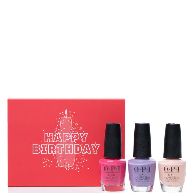 OPI Happy Birthday Gift Box Set 3 x 15ml (Worth £44.70) on Productcaster.