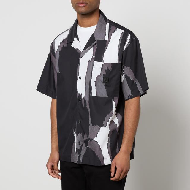 HUGO Egeeno Printed Cotton Shirt - M on Productcaster.