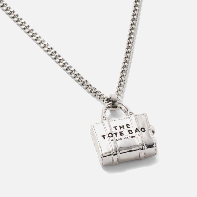 Marc Jacobs Silver-Plated Tote Bag Pendant Necklace on Productcaster.