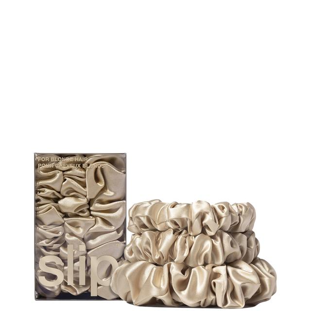 Slip Pure Silk Back To Basics Assorted Scrunchie Set (Various Colours) - Blonde on Productcaster.