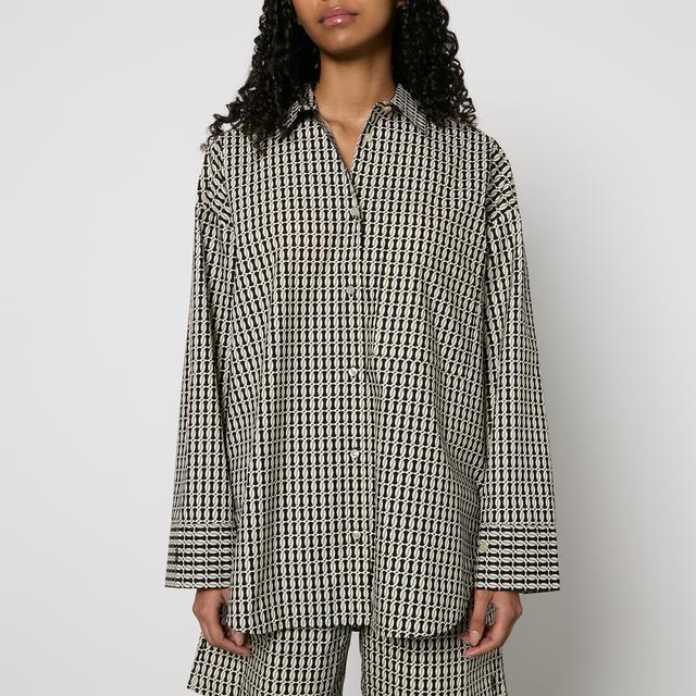 By Malene Birger Derris Monogram Organic Cotton Shirt - DK 38/UK 10 on Productcaster.