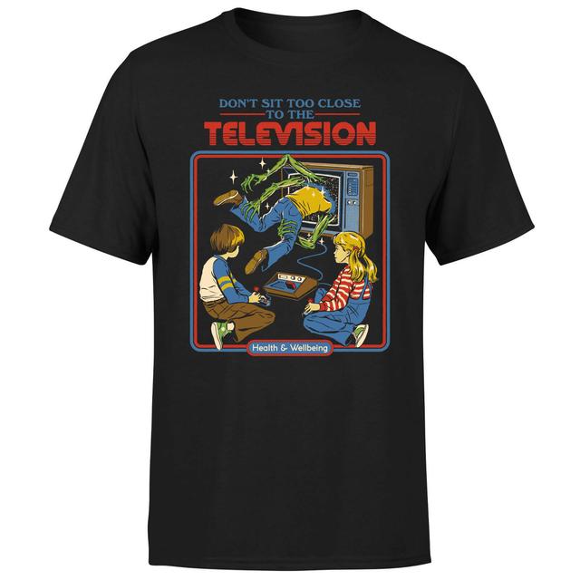 Don't Sit Too Close To The Television Men's T-Shirt - Black - 3XL - Black on Productcaster.