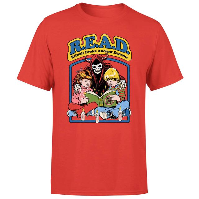 R.E.A.D Men's T-Shirt - Red - XXL - Red on Productcaster.