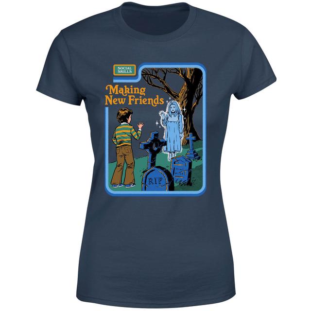 Making New Friends Women's T-Shirt - Navy - XS - Navy on Productcaster.