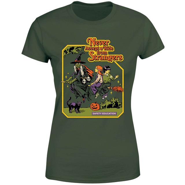 Never Accept A Ride From Strangers Women's T-Shirt - Green - XL - Grön on Productcaster.