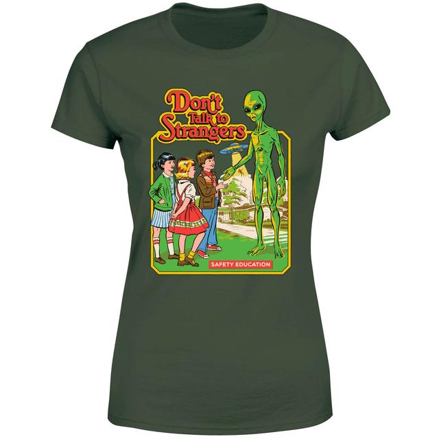 Dont Talk To Strangers Women's T-Shirt - Green - M - Green on Productcaster.