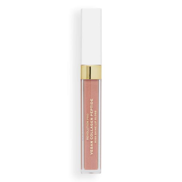 Revolution Pro Vegan Collagen Peptide High Shine Lip Gloss 4ml (Various Shades) - Cashmere on Productcaster.