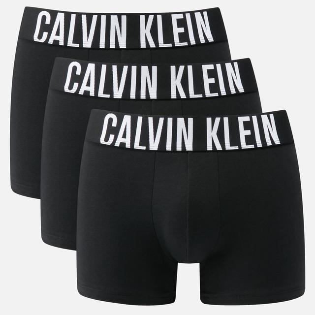 Calvin Klein Men's Intense Power Cotton 3-Pack Trunks - Black/White - S on Productcaster.