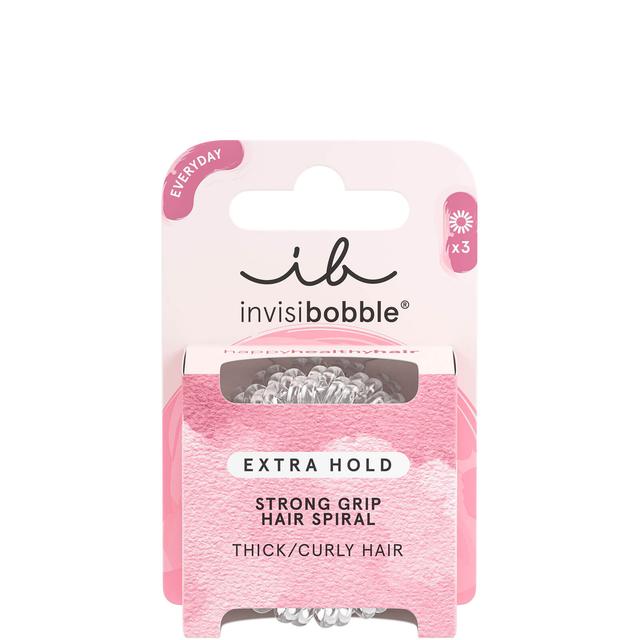 invisibobble Crystal Clear Extra Hold Hair Ties (Pack of 3) on Productcaster.