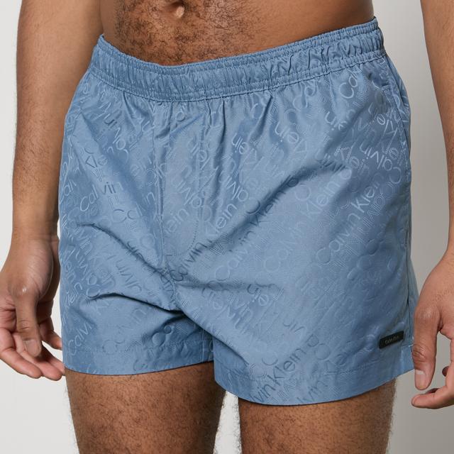 Calvin Klein Swimwear Monogram Nylon Swimming Shorts - S on Productcaster.