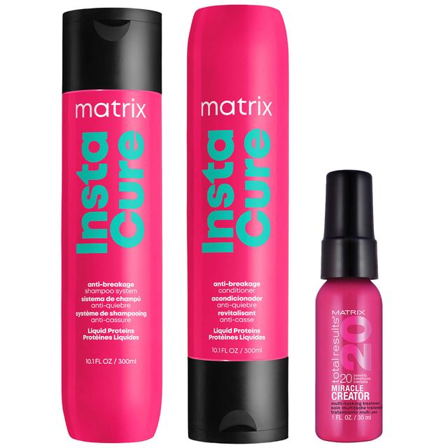 Matrix InstaCure Anti-Breakage Shampoo 300ml, Conditioner 300ml + Mini Miracle Creator 30ml To Strengthen Hair (Worth £32.70) on Productcaster.