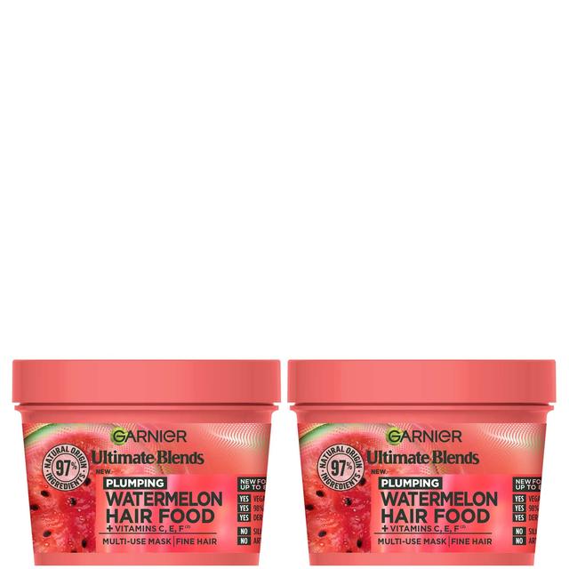 Garnier Ultimate Blends Watermelon 3-in-1 Plumping Hair Mask Duo on Productcaster.