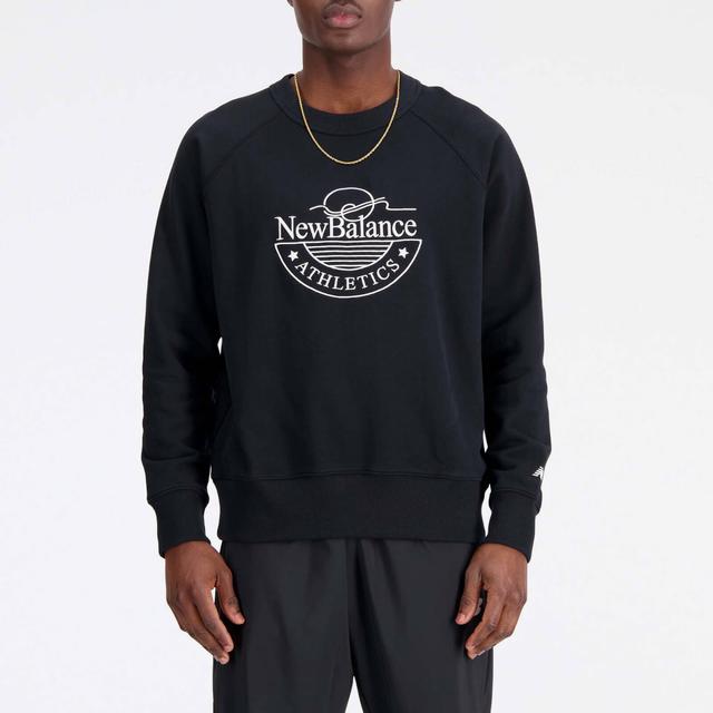 New Balance Athletics Graphic Cotton-Jersey Sweatshirt - M on Productcaster.