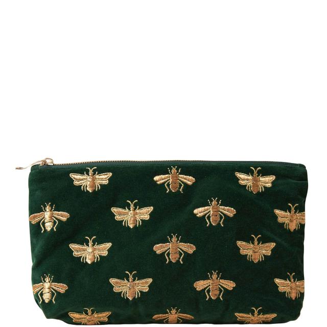 Elizabeth Scarlett Honey Bee Forest Velvet Everyday Pouch on Productcaster.