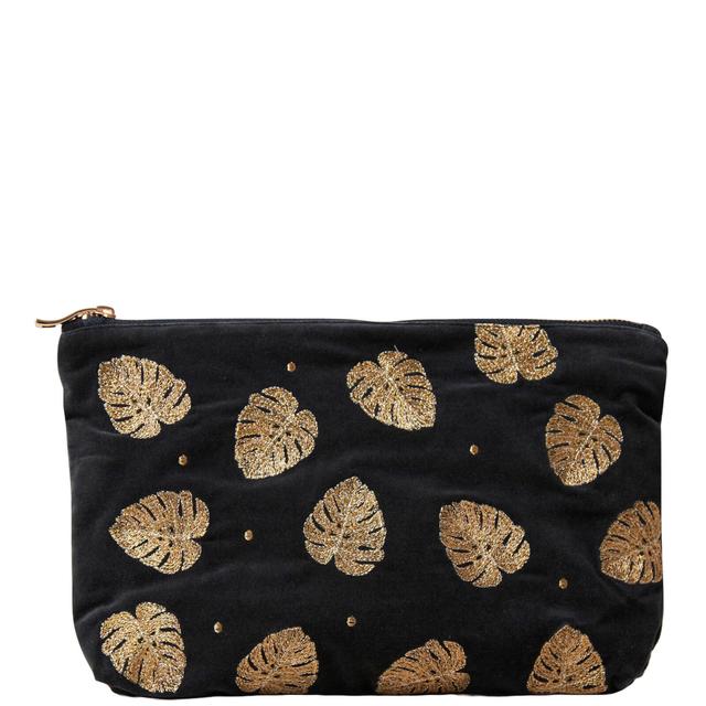 Elizabeth Scarlett Gold Jungle Leaf Everyday Pouch on Productcaster.