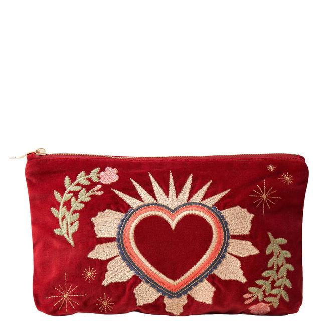 Elizabeth Scarlett Sacred Heart Rouge Velvet Everyday Pouch on Productcaster.