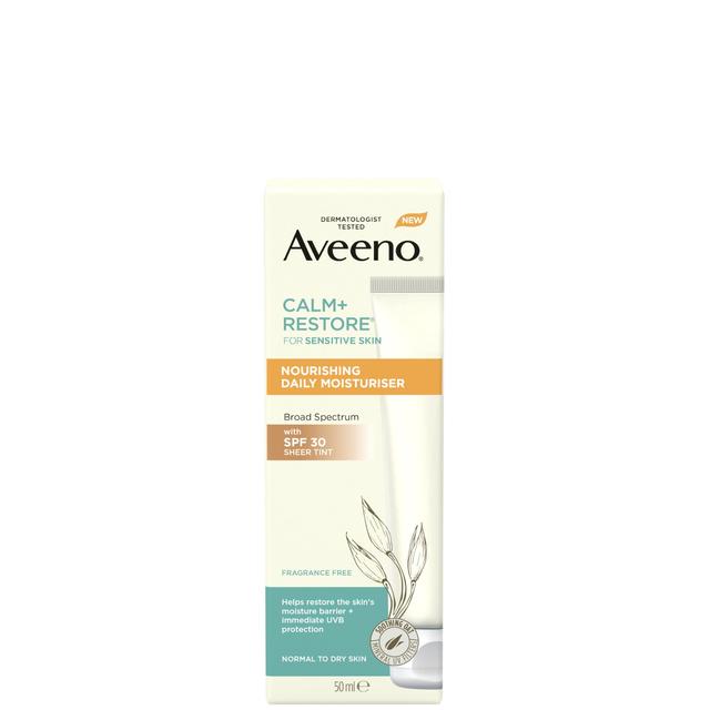 Aveeno Face Calm and Restore Nourishing Daily Moisturiser with SPF 30 50ml on Productcaster.