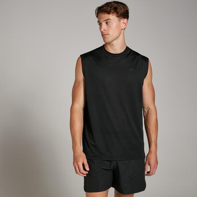 MP Pánské Tempo Oversized Mesh Training Tričko Bez Rukávů– Černé - XXL on Productcaster.