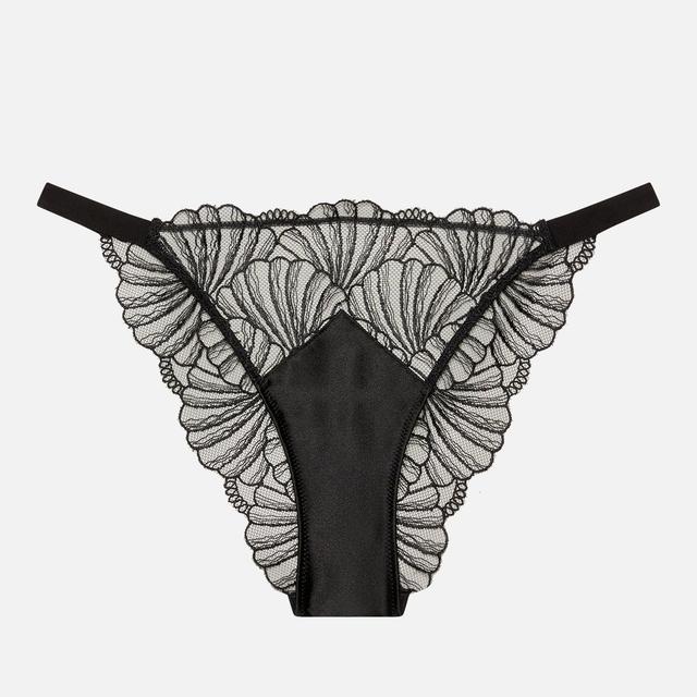 Calvin Klein Sheer Embroidered Stretch-Lace Thong - S on Productcaster.