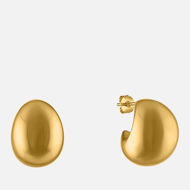 Oma The Label Ewa 18 Karat Gold Plated Hoop Earrings on Productcaster.