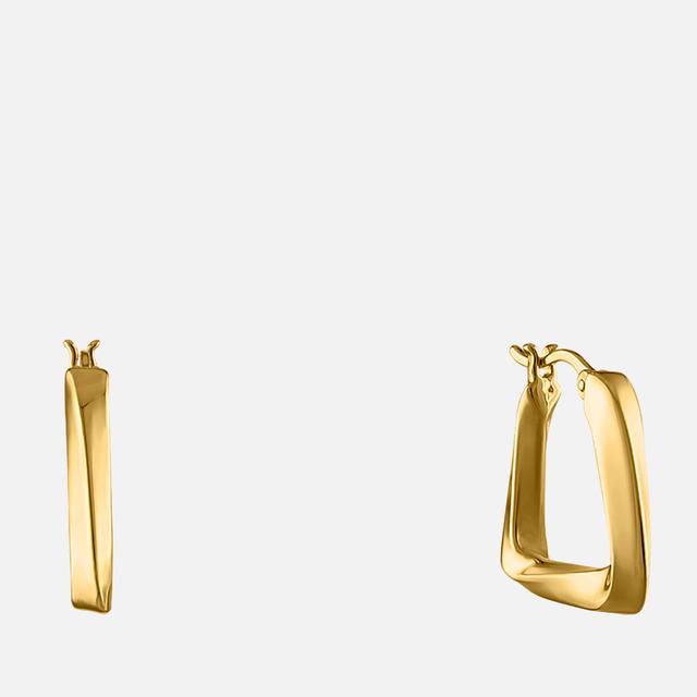 Oma The Label The Smil 18 Karat Gold Plated Hoop Earrings on Productcaster.