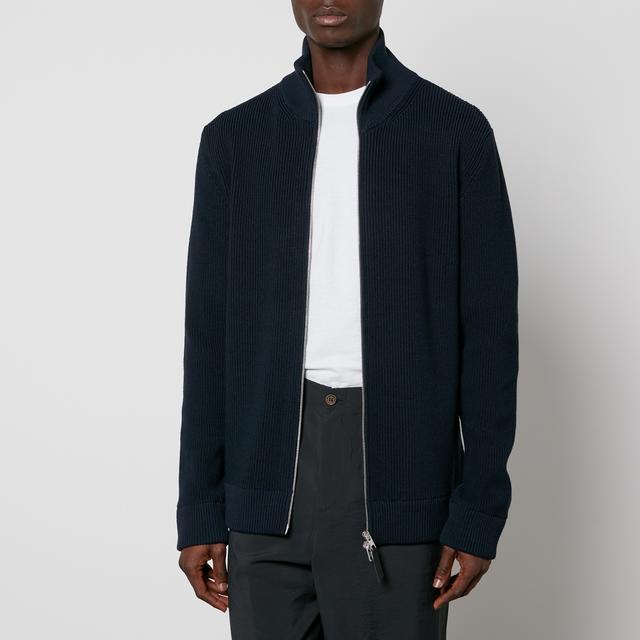 Maison Margiela Ribbed Cotton-Blend Zipped Cardigan - S on Productcaster.