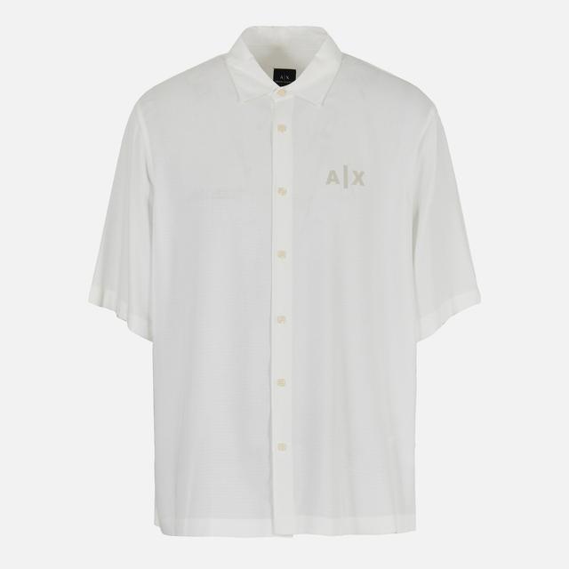 Armani Exchange Drop Shoulder Viscose Shirt - XL on Productcaster.