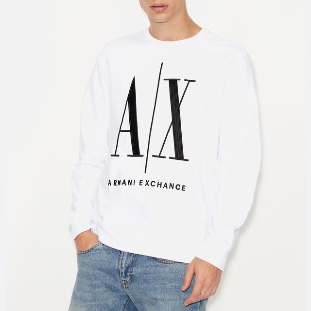 Armani Exchange Logo Cotton Sweatshirt - XXL on Productcaster.