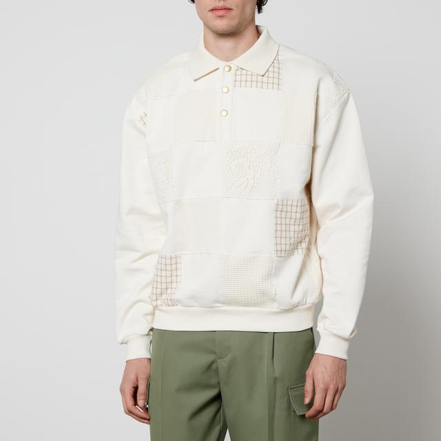 Drôle de Monsieur Le Polo Patchwork Cotton-Ponte Jumper - L on Productcaster.