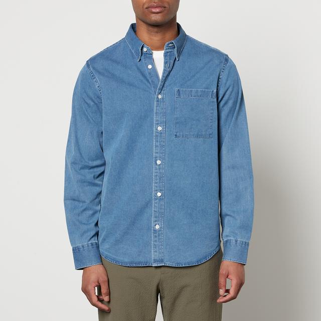 NN.07 Cohen Denim Button-Down Shirt - XXL on Productcaster.