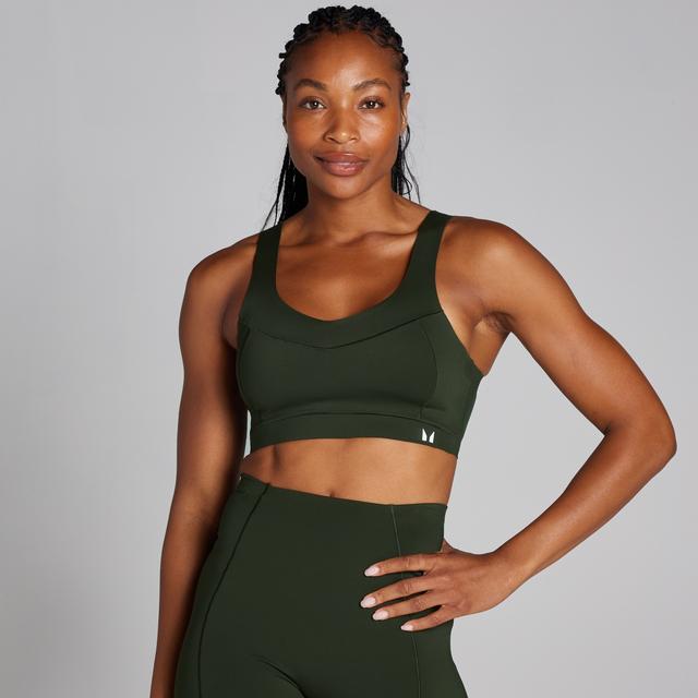 MP Women's Tempo Ultra Bonded Sports Bra - Forest Green - M on Productcaster.