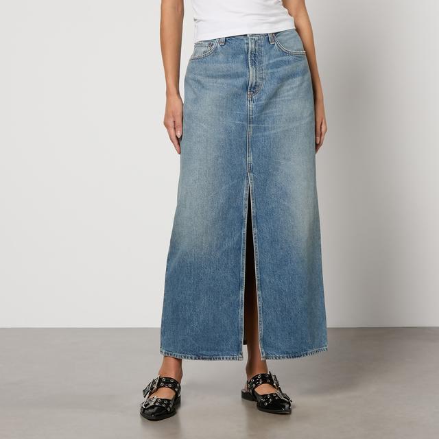 AGOLDE Leif Denim Maxi Skirt - W27 on Productcaster.