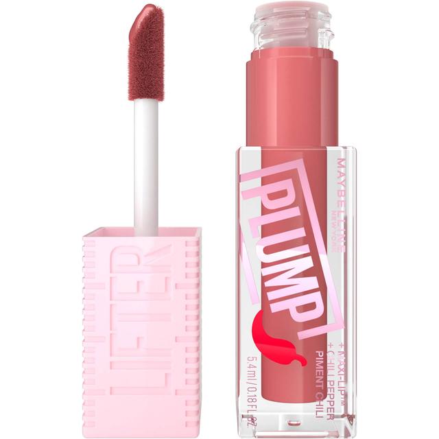 Maybelline Lifter Gloss Plumping Lip Gloss Lasting Hydration Formula With Hyaluronic Acid and Chilli Pepper (Various Shades) - Peach Fever on Productcaster.