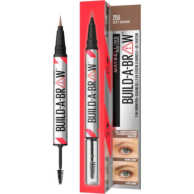 Maybelline Build-A-Brow 2 Easy Steps Eye Brow Pencil and Gel (Various Shades) - Soft Brown on Productcaster.