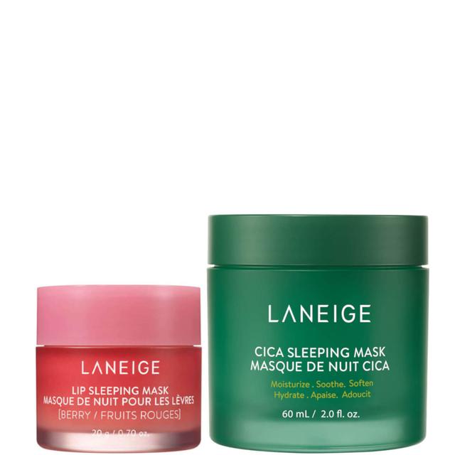 LANEIGE Beauty Sleep Essentials Face and Lip Sleeping Mask Duo (Worth £50.00) on Productcaster.