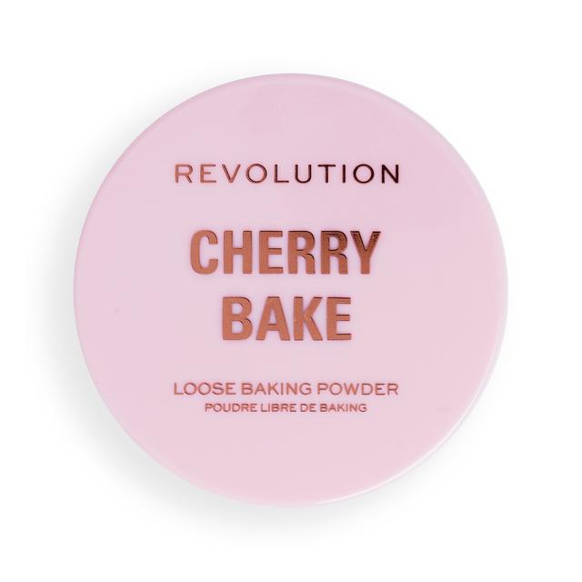 Makeup Revolution Cherry Bake Loose Powder & Puff on Productcaster.