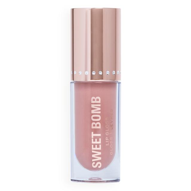 Makeup Revolution Sweet Bomb Lip Gloss 4.5ml (Various Shades) - Strawberry Swirl Nude on Productcaster.