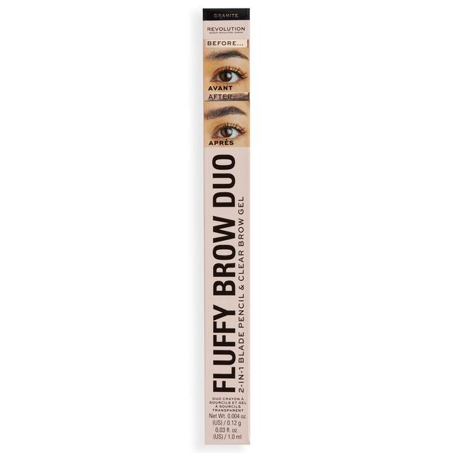 Makeup Revolution Fluffy Brow Duo Blonde - Granite on Productcaster.